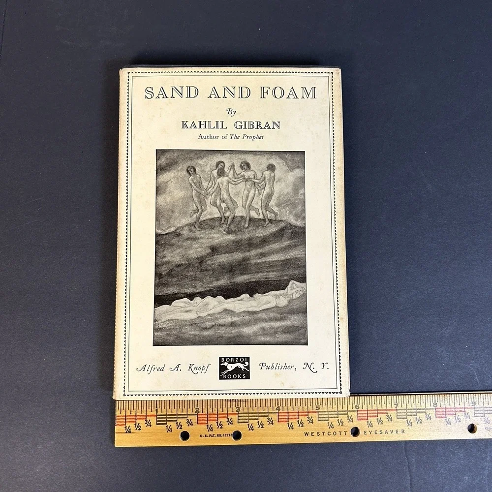 Sand and Foam: A Book of Aphorisms by Kahlil Gibran HC DJ  24th Printing  1967